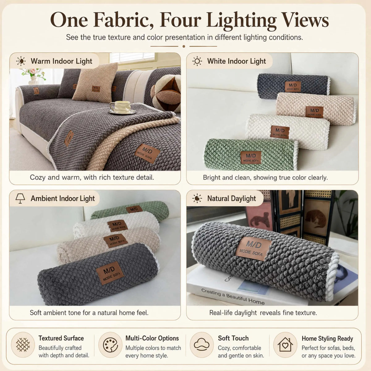 Luxury Thick Removable Couch Cover